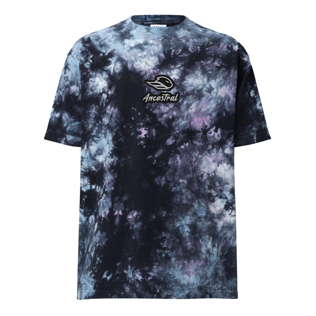 Ancestral Brand Streetball Oversized tie-dye t-shirt embroidered - Ancestral