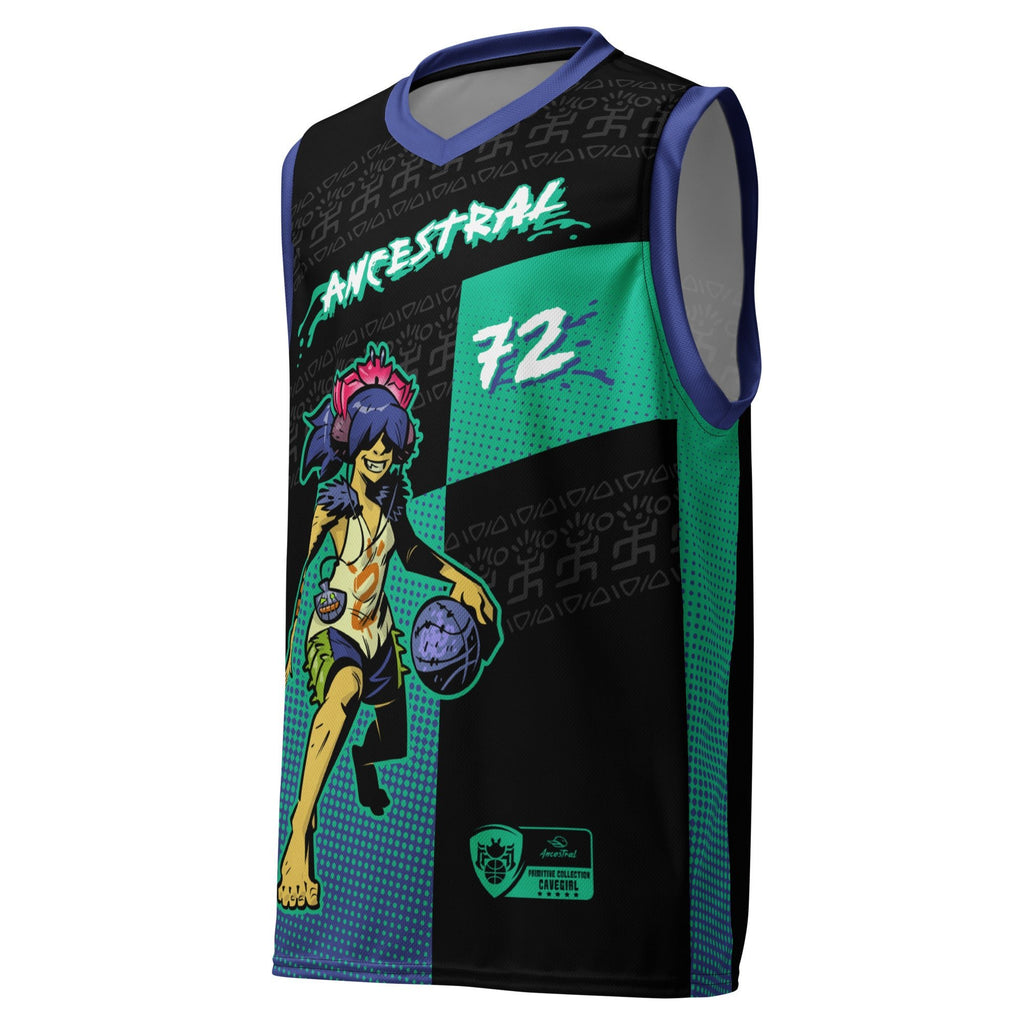 Primitive Cavegirl 2 - Basketball Unisex Jersey - Ancestral