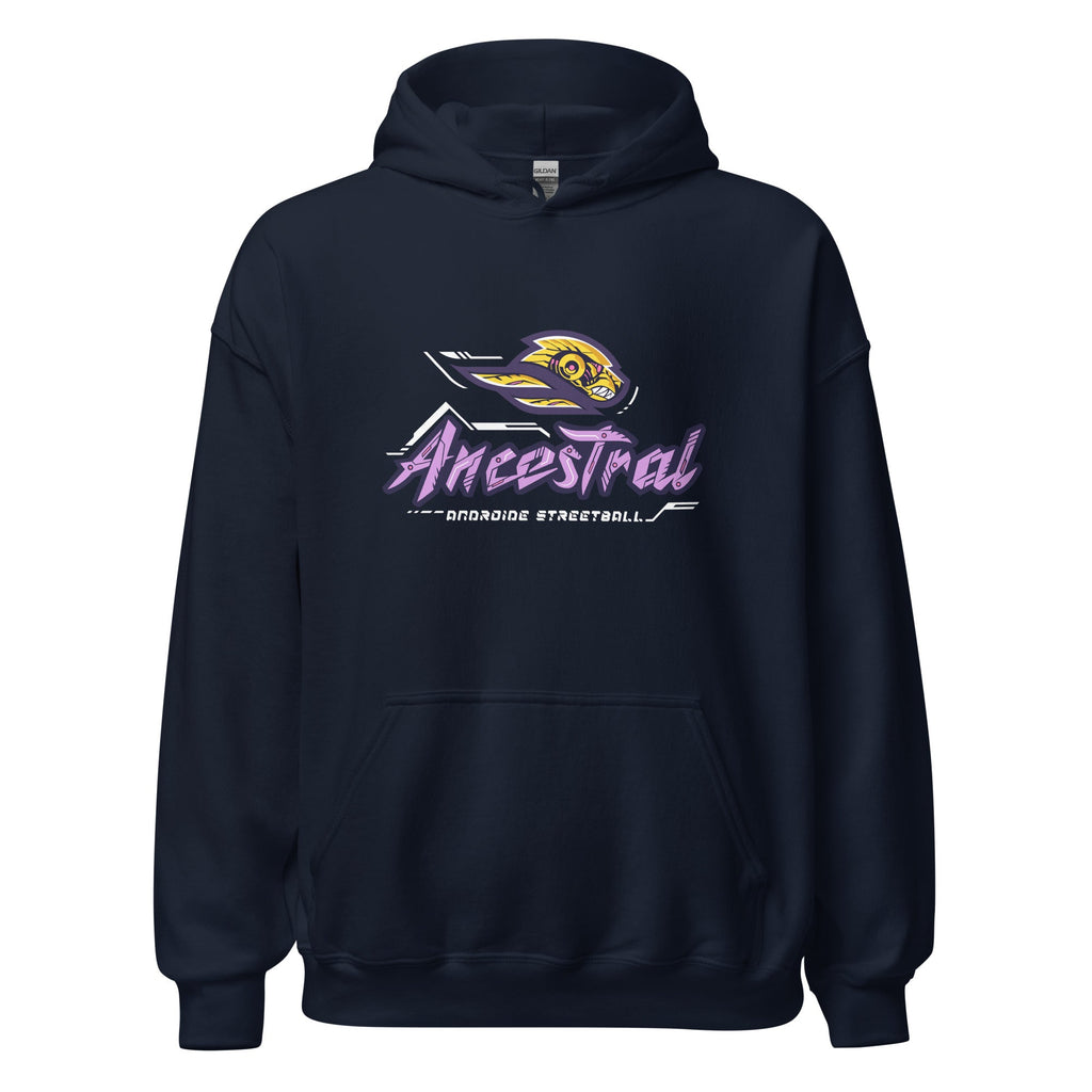 Ancestral Brand Cyberpunk Logo 3 Basketball Unisex Hoodie - Ancestral