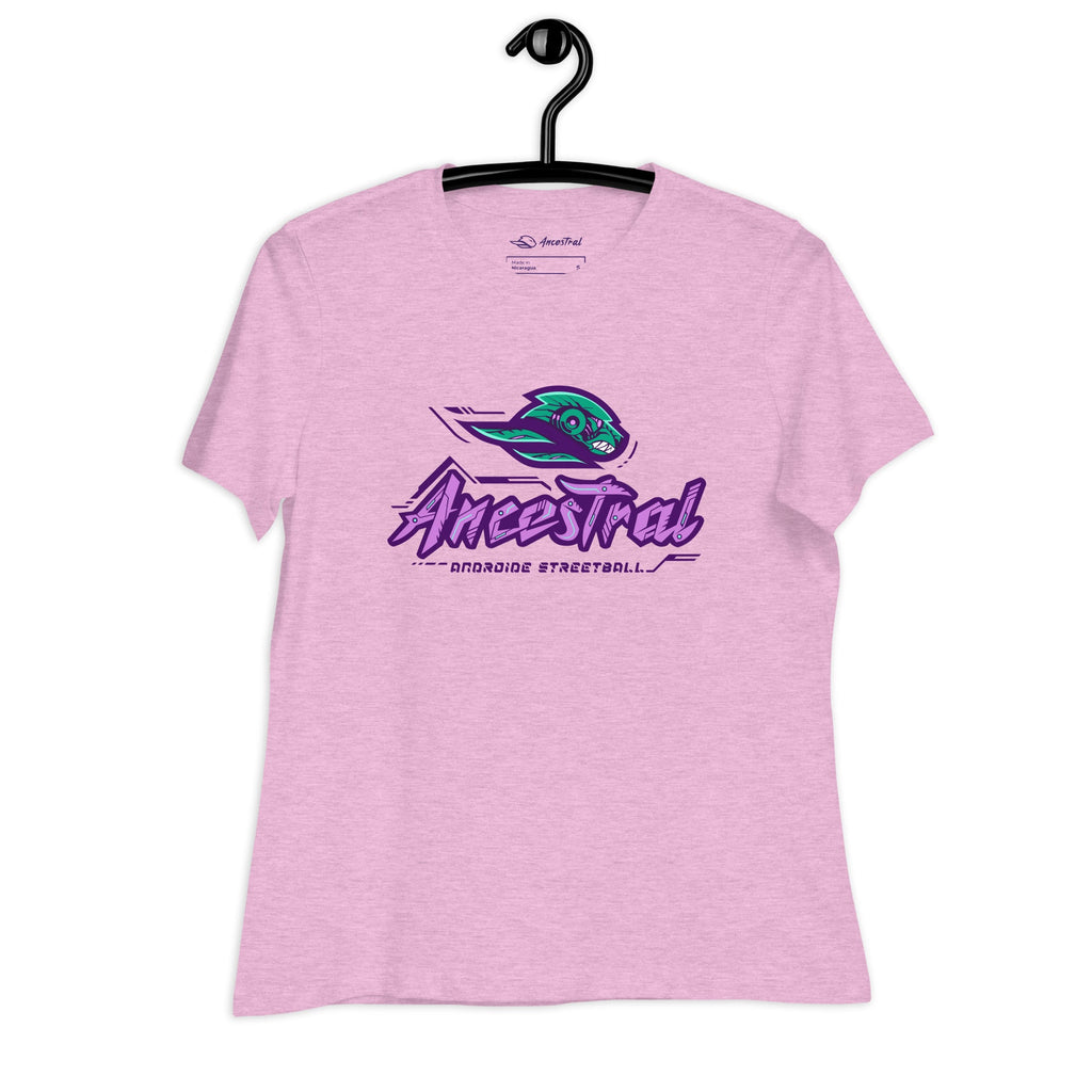 Ancestral Brand Cyberpunk Logo 8 Basketball Women's Relaxed T-Shirt - Ancestral