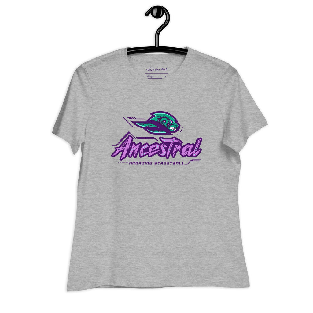 Ancestral Brand Cyberpunk Logo 8 Basketball Women's Relaxed T-Shirt - Ancestral