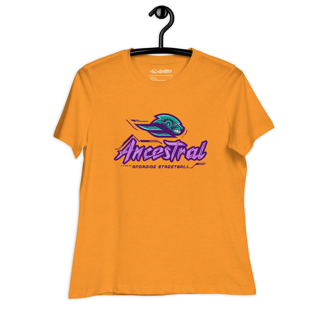 Ancestral Brand Cyberpunk Logo 8 Basketball Women's Relaxed T-Shirt - Ancestral