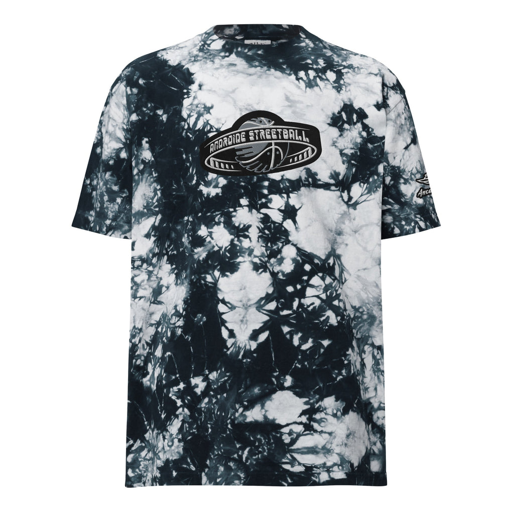 Androide Streetball oversized tie-dye t-shirt embroidered - Ancestral