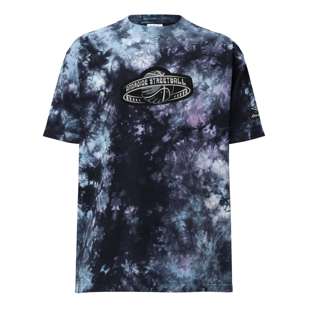 Androide Streetball oversized tie-dye t-shirt embroidered - Ancestral