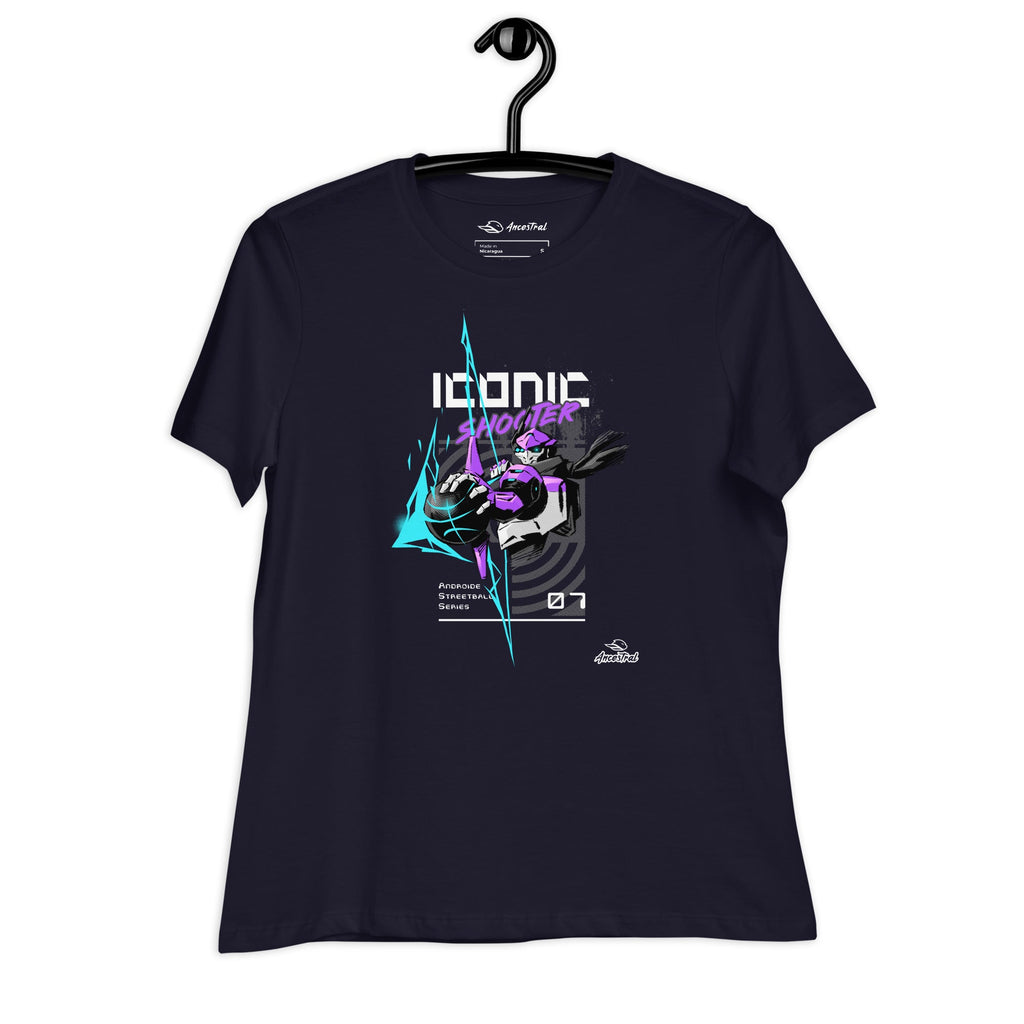 Iconic Shooter-2.3 Basketball Women's Relaxed T-Shirt - Ancestral 