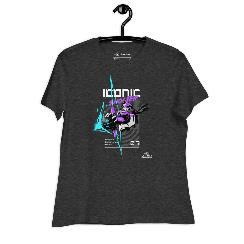 Iconic Shooter-2.3 Basketball Women's Relaxed T-Shirt - Ancestral 