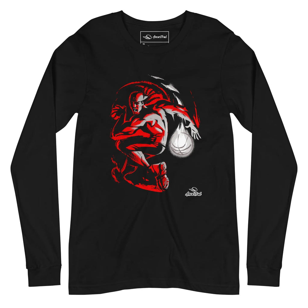 Lights and Shadows M-3.3 Basketball Men Long Sleeve t-shirt - Ancestral 