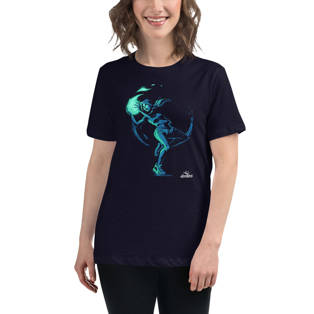 Lights and Shadows W-1.3 Basketball Women's Relaxed T-Shirt - Ancestral 