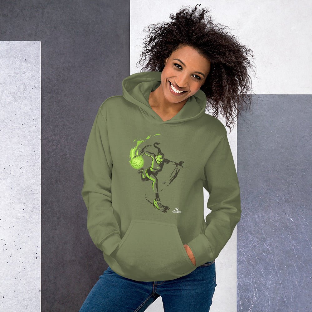 Lights and Shadows W-3.1 Basketball Women's Hoodie - Ancestral