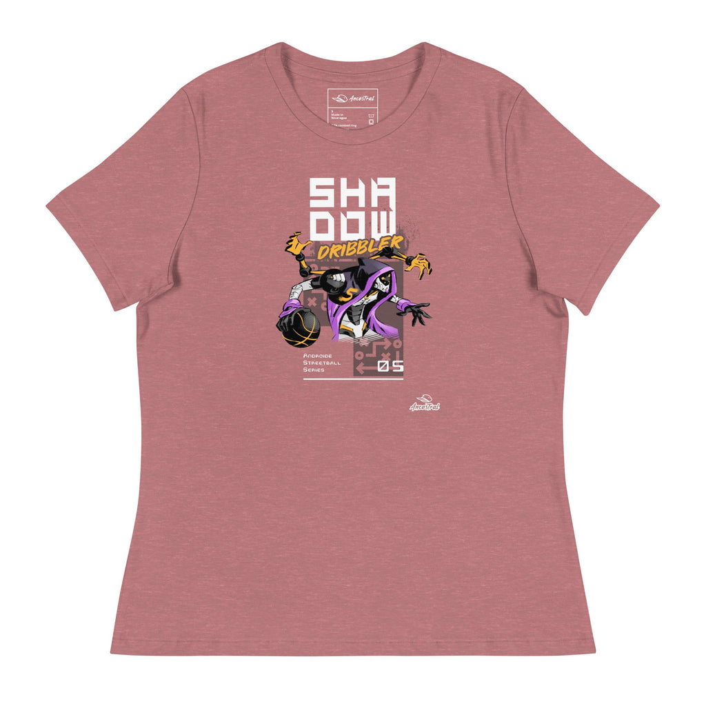 Shadow Dribbler-4.3 Basketball Women's Relaxed T-Shirt - Ancestral