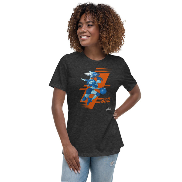 Turbo Girl 6 Basketball Women's Relaxed T-Shirt - Ancestral 